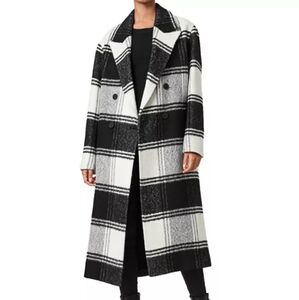 ALLSAINTS Lottie Checkered Wool Coat size US 6
